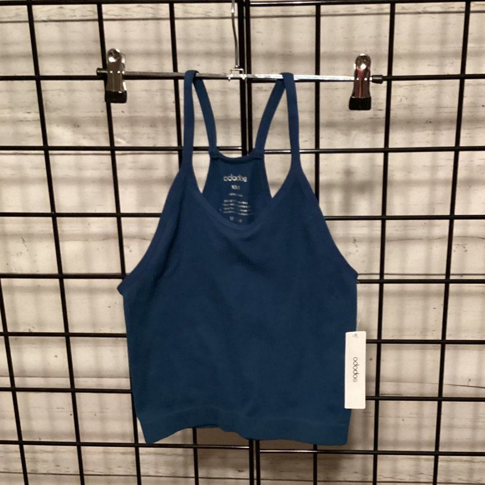 Ododos Racerback Ribbed Crop Top P134 - Picture 2 of 3